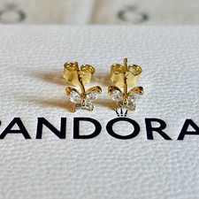 NEW Pandora Shine MET ALE - Butterfly CZ Stud Earrings