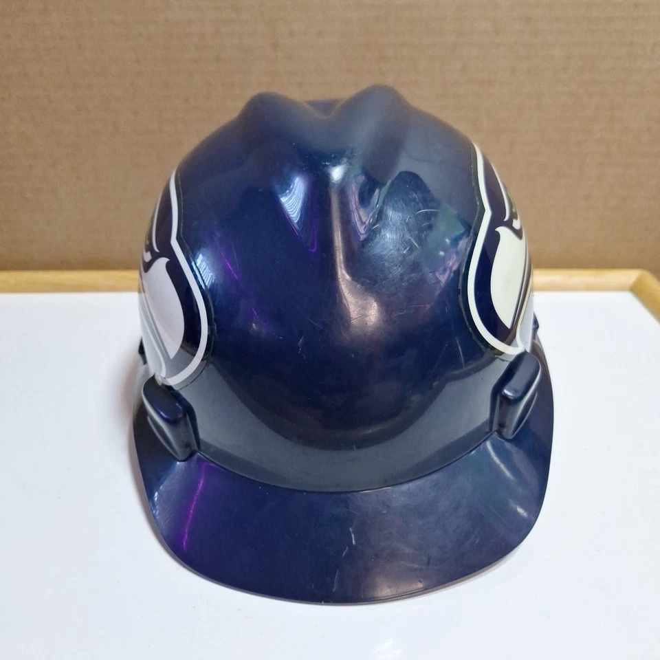 老式西雅图海鹰队安全帽头盔NFL V-Gard — 第 2/4 张图片