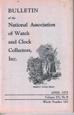 Lot of 5 NAWCC Bulletins 1973 - #9, 10, 11, 12 & December #167  Great Articles!