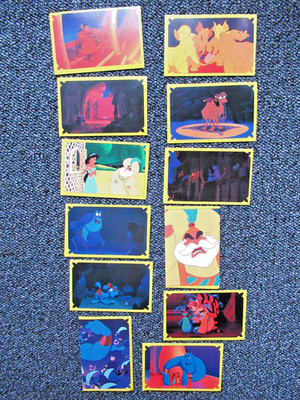 Disney's ALADDIN Sticker Panini 12 Stück 1995 