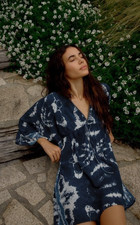 ZARA WOMEN TIEDYE MINI DRESS BEACH COVER UP SIZE XS NWT 0881/356/112