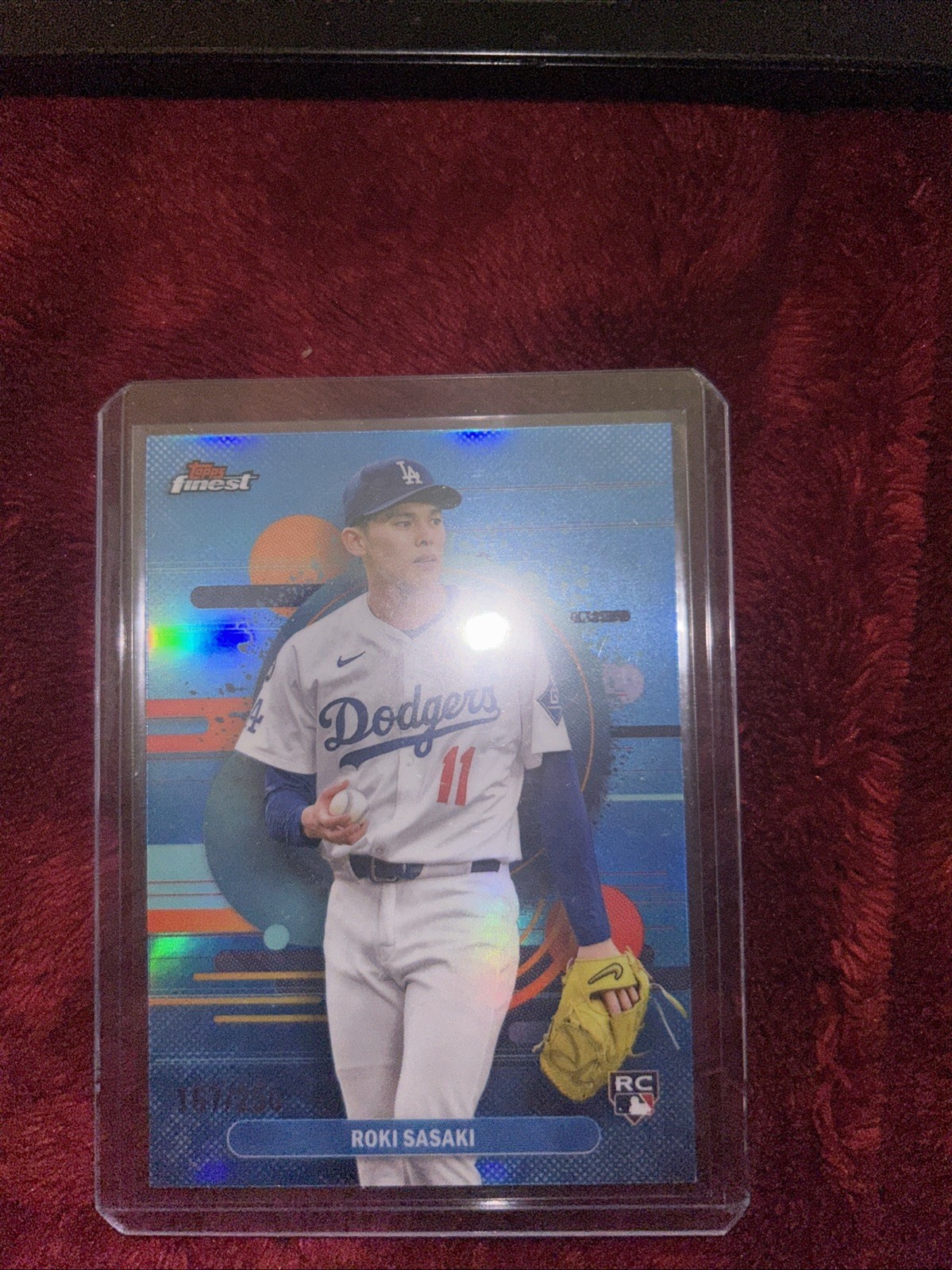 2025 Topps Finest - Roki Sasaki #116 Sky Blue Refractor /250 (RC) Color Match