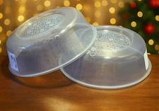 New 2 ea. KEA Microwave Cover Splatter Screen Steam Release Lid 10" High Quality