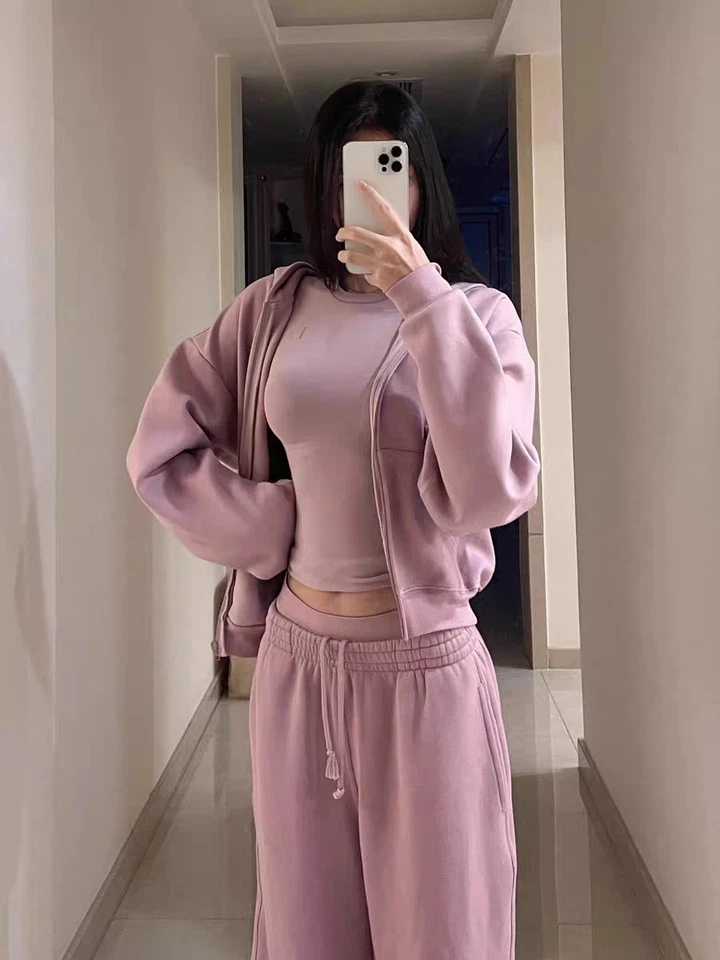 SKIMS – Sweat à capuche zippé pour femme M - Photo 2/4