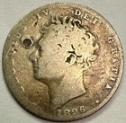 Photo of a 1826 Great Britain Sixpence (1816-1837) from an eBay listing that sold on May 25, 2026