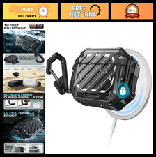 Waterproof AirPods Pro 3 Case with Lock  Carabiner, Military-Grade Protection,