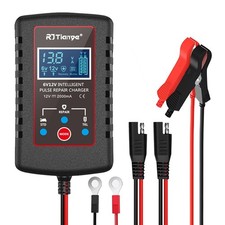 Smart Battery Charger 6v 12v Automatic Float Charger Motorcycle Lawn Mower Ase
