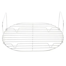 Cooling Rack, 11 * 8 * 5 Inch Nonstick Baking Steamer with Double Handle Oven...