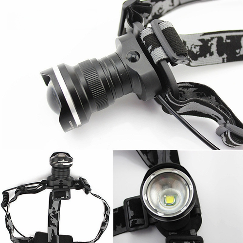 Doppia Obiettivo Fisheye per Faro LED T6 Messa a fuoco regolabile per avventure all'aperto - Foto 9 di 42