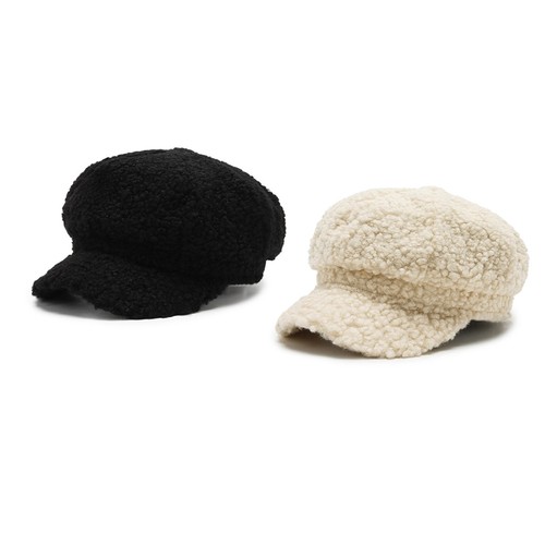 Octagonal Hat Solid Color Beret Painter Hat for Outdoor Activities Skiing Hiking - Picture 3 of 14