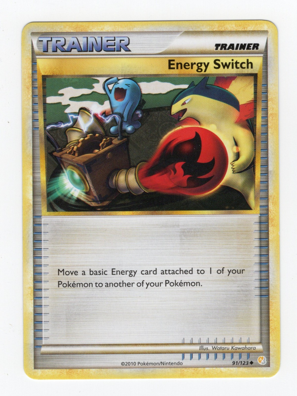 2010 Pokémon Trainer Energy Switch #91/123 HeartGold SoulSilver LP