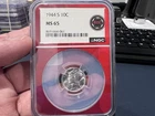 1944 S 10c Mercury Dime NGC MS 65 Red Core