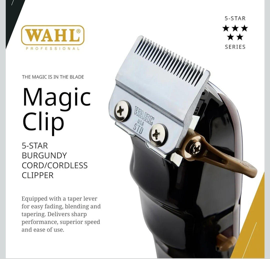 Wahl Professional 5 Star Cordless Magic Clip Hair Clipper 8591L1