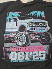 American Force Wheels Rims T-shirt Truck Racing Orange Beach Invasion Xl