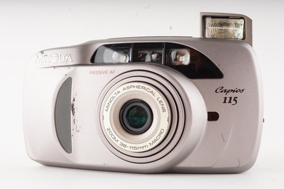 [Exc+5] Minolta Capios 115 PASSIVE AF Silber analoge Kompaktkamera 35 mm JAPAN