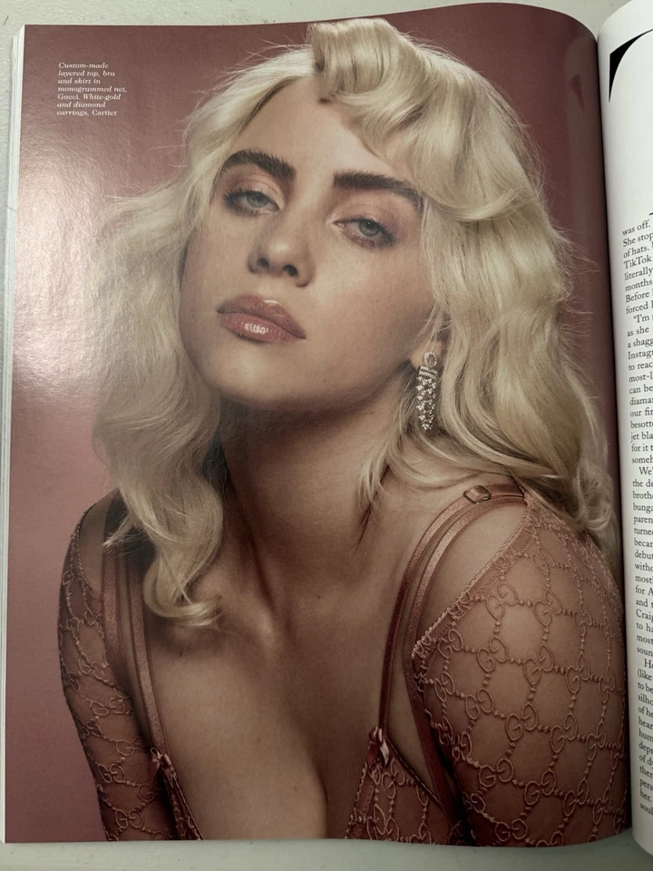 Billie Eilish British Vogue Magazine June 2021 Famous Lingerie Shoot, Great Cond - Image 3 of 4