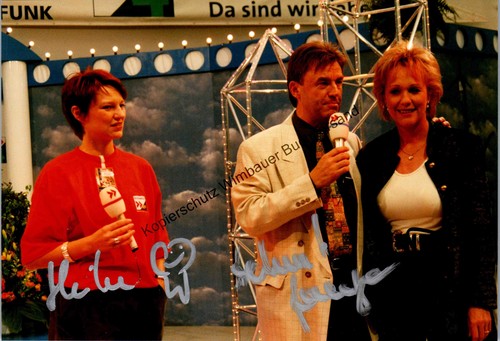 Original Autogramm Edith Prock, Heike Zahn und Helmut Jaeger /// Autograph signi - Bild 1 von 2