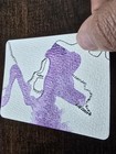 ACEO Original Art by SY Tree Purple Leaves Fantasy Whimsical Series Glitter  — photo 3