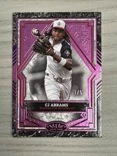 2025 Topps Tier One CJ Abrams Pink Foil 1/5 Washington Nationals  