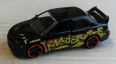 Majorette Limited Edition Mitsubishi Lancer Evolution 9 schwarz Graffiti Auto