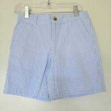 Janie and Jack Boys Blue  White Seersucker Shorts Size 5 Coastal Classic Beach