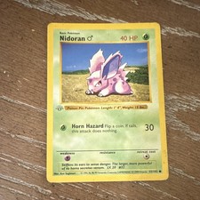 nidoran pokemon card price 1999 Pokemon Nidoran - 1st Edition Shadowless