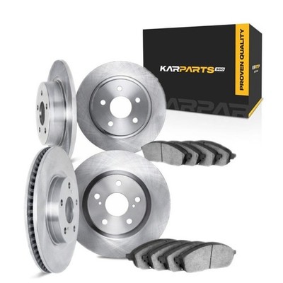 For Acura TSX 2009-2014 Brake Rotor Set Front And Rear | Cast Iron | Plain Style