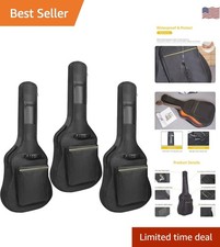 Guitar Bags - 1/2/3 Pack Gig Bags, 38-41 Inch Electric  Acoustic Guitar Case...