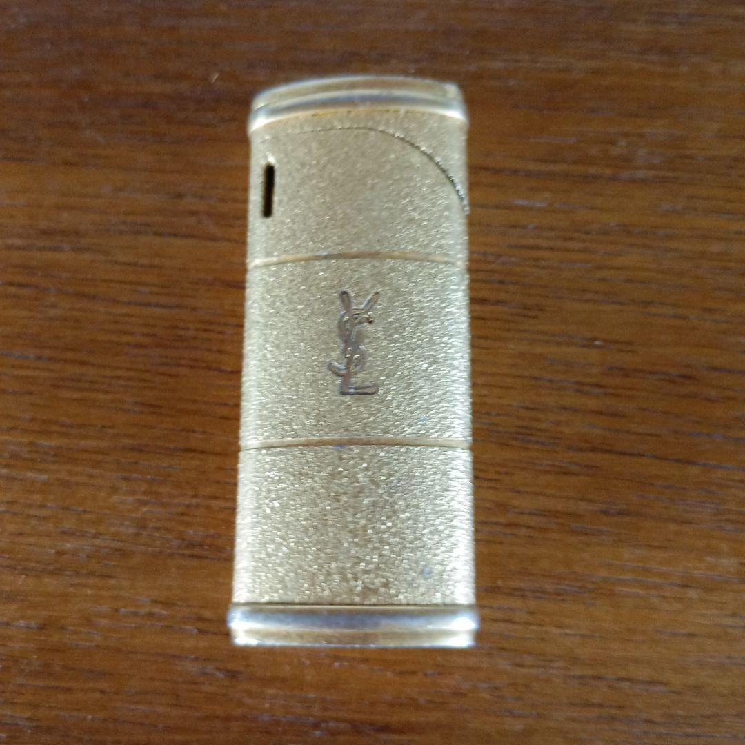 Yves Saint Laurent Gas Lighter C600 Gold Used No Box