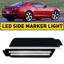 For 2010-2015 Chevrolet Camaro Led Marker Rear Side Light Car Parts White Smoke