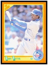 1990 Score Rookie & Traded Gary Pettis Card Texas Rangers #6T. rookie card picture