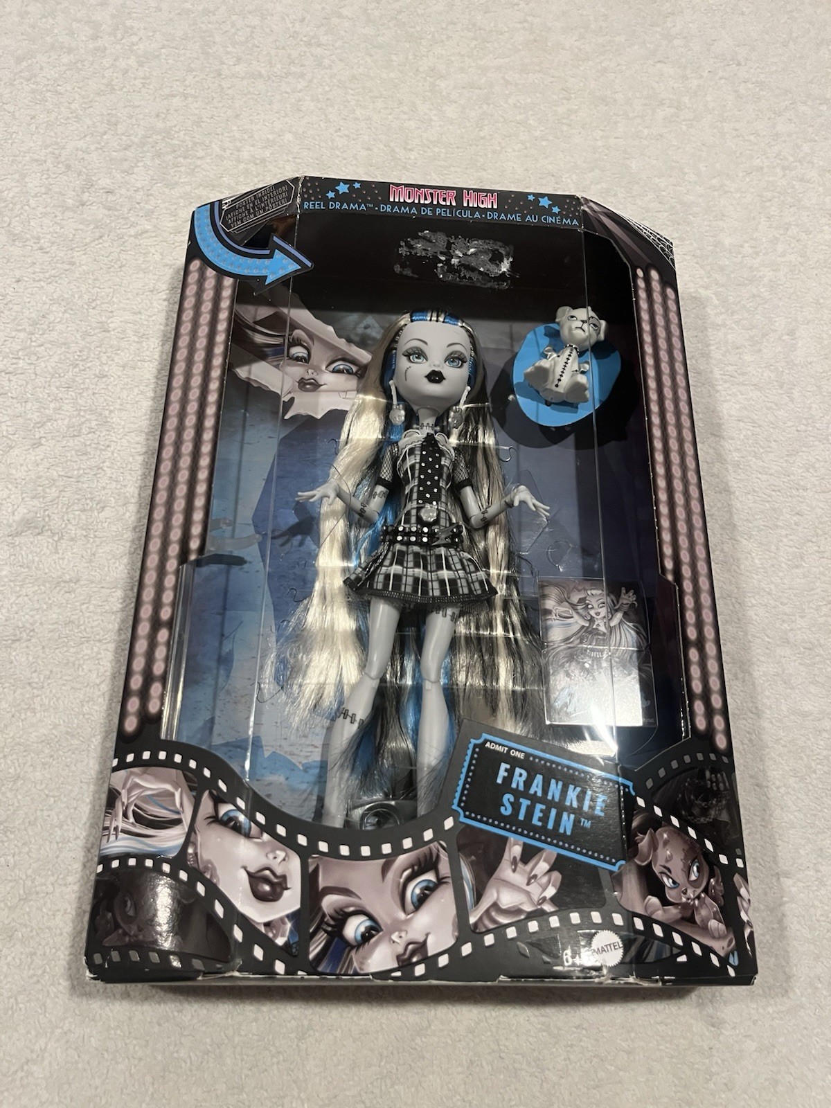 Monster High Frankie Stein Reel Drama Doll Collector Black W