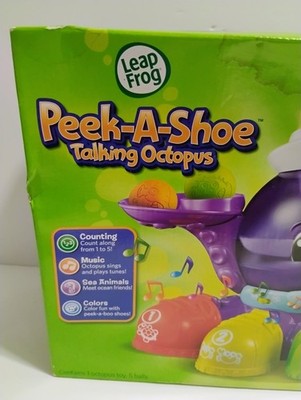 HTF NEW 2011 Leap Frog Peek-A-Shoe Talking Octopus Ball Toy
