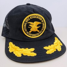 Vintage USA MADE NRA Patch scrambled Eggs Trucker Hat Snapback Dad Cap