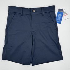 Nautica Size 10 Boys School Uniform Performance Shorts Navy NEW WITH TAGS