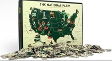 U.S. National Parks Map 1000 Pc Puzzle