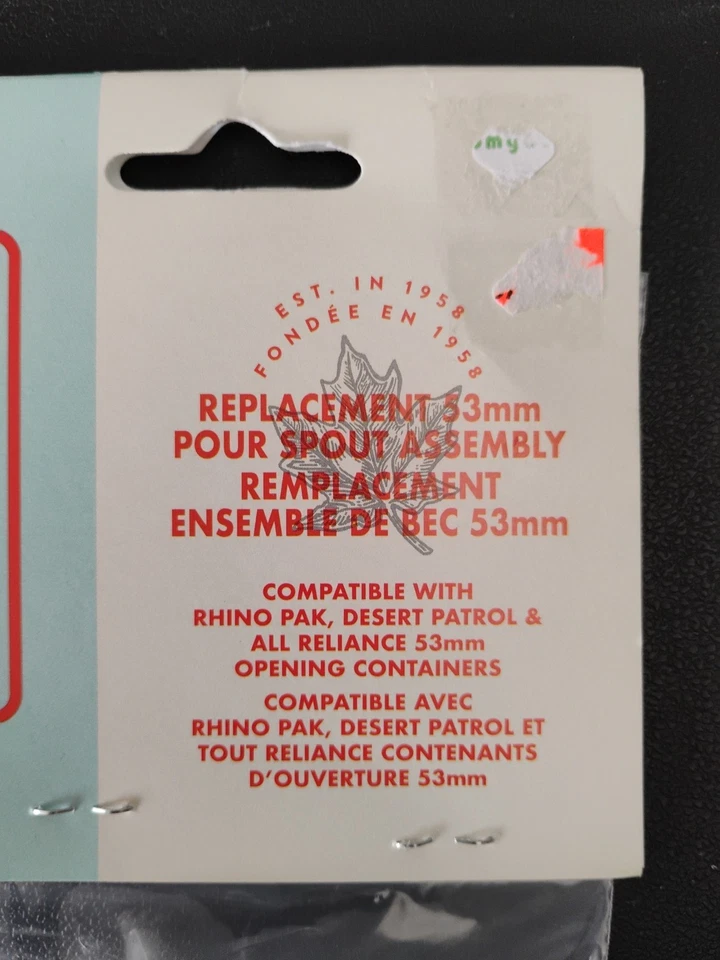 Kit de montaje de boquilla de vertido de 53 mm de repuesto RELIANCE para Rhino Pak y Desert Patrol Foto 2 de 4