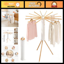 Portable Foldable Clothes Drying Rack - Space Saving Indoor/Outdoor Laundry Hang