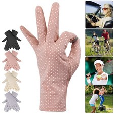 Womens Sun Protection Anti-UV Gloves Cycling Driving Breathable Outdoor UPF50+