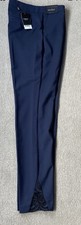 Next Tailoring Ladies Navy Trousers14T Decorative Detail Party Smart Do NWT