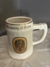 TOLEDO UNIVERSITY CERAMIC STEIN/ ROCKETS, JAMIE FARR, EMLEN TUNNELL, 5” TALL