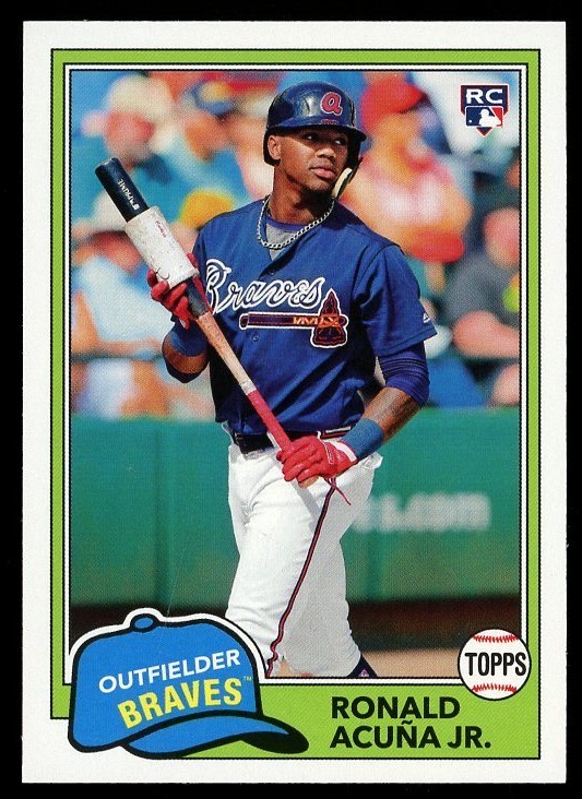2018 Topps Archives #212 RONALD ACUNA JR RC BRAVES