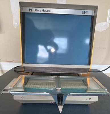 Bell & Howell SR-II Microfiche Reader Series 526 AVF-"RARE" - EUC - Tested/Works