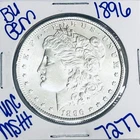 1896 BU UNCIRCULATED MORGAN SILVER DOLLAR AUTHENTIC U.S. MINT FREE SHIPPING 7277