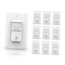  3Way PIR Sensor Light Switch, Neutral Wire Required, in-Wall 3Way 10Pack 1