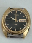 Vintage Seiko DX 6106-6007 Automatic Day Date Gold Tone, Black Dial, Japan  Runs