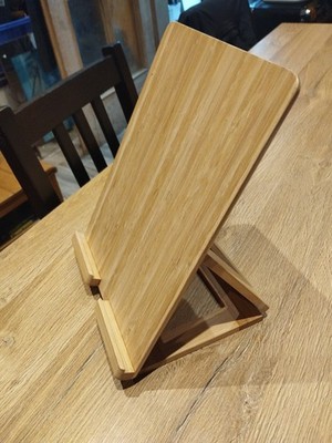 Bambuss Tablet-Halter 3 Positionen