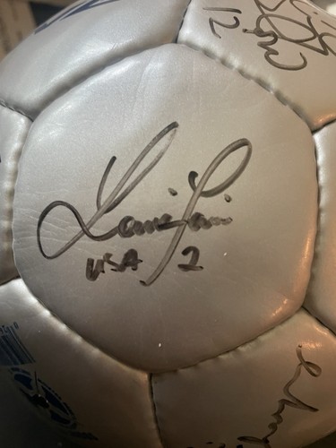 2002 USA Women's Soccer Team 18 Autos Signed Ball Hamm,Wambach,Chastain JSA Cert - Picture 12 of 24