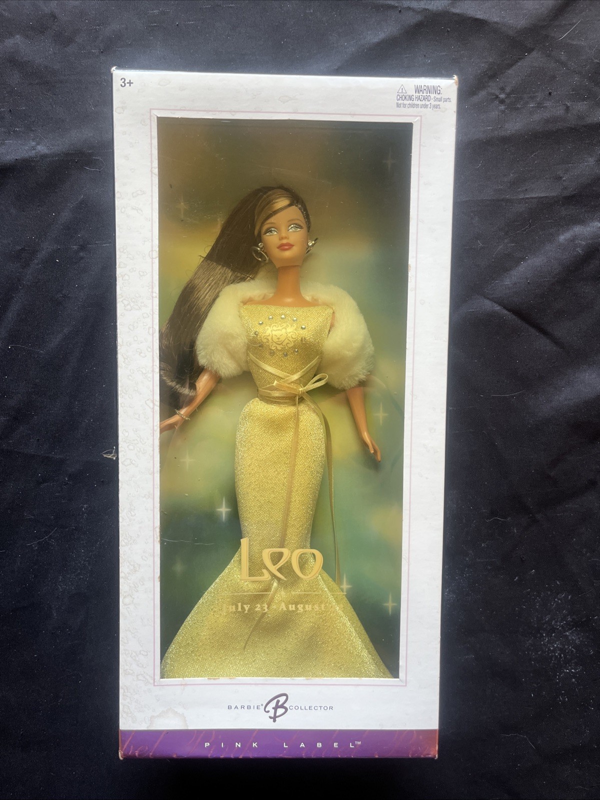 Mattel Barbie Cares Vintage Zodiac Leo Pink Label Doll 2004