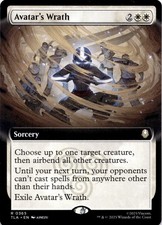 Avatar's Wrath (Extended Art) TLA #365 Avatar Magic: The Gathering NM